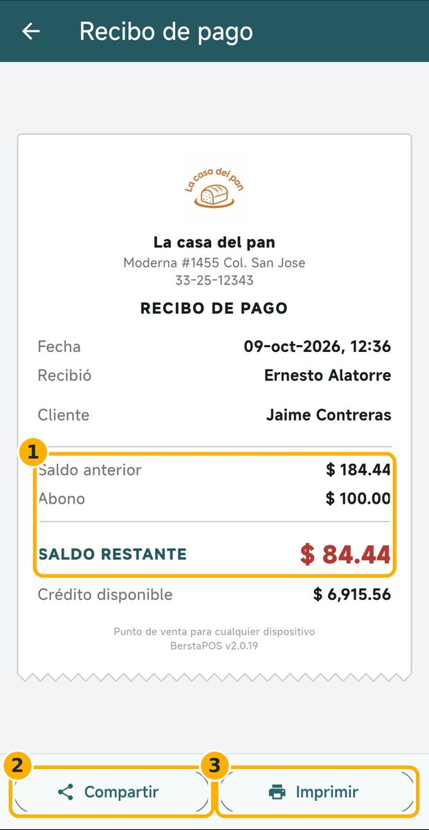 Paso 4: Entrega el recibo de pago