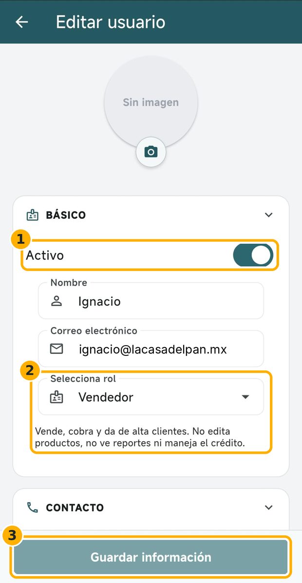 Paso 4: Desactiva a quien ya no trabaje contigo