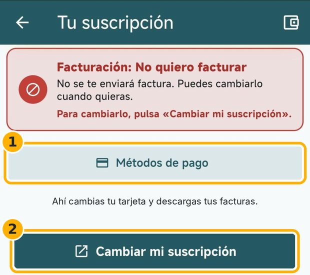 Paso 1: Abre Tu suscripción