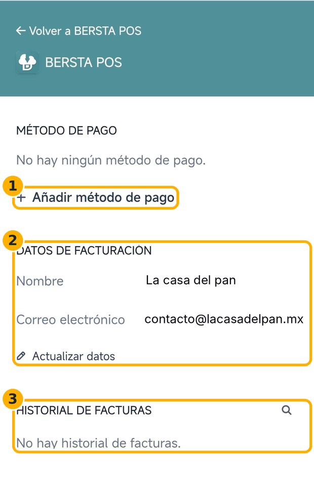 Paso 2: Cambia tu tarjeta o descarga tus facturas