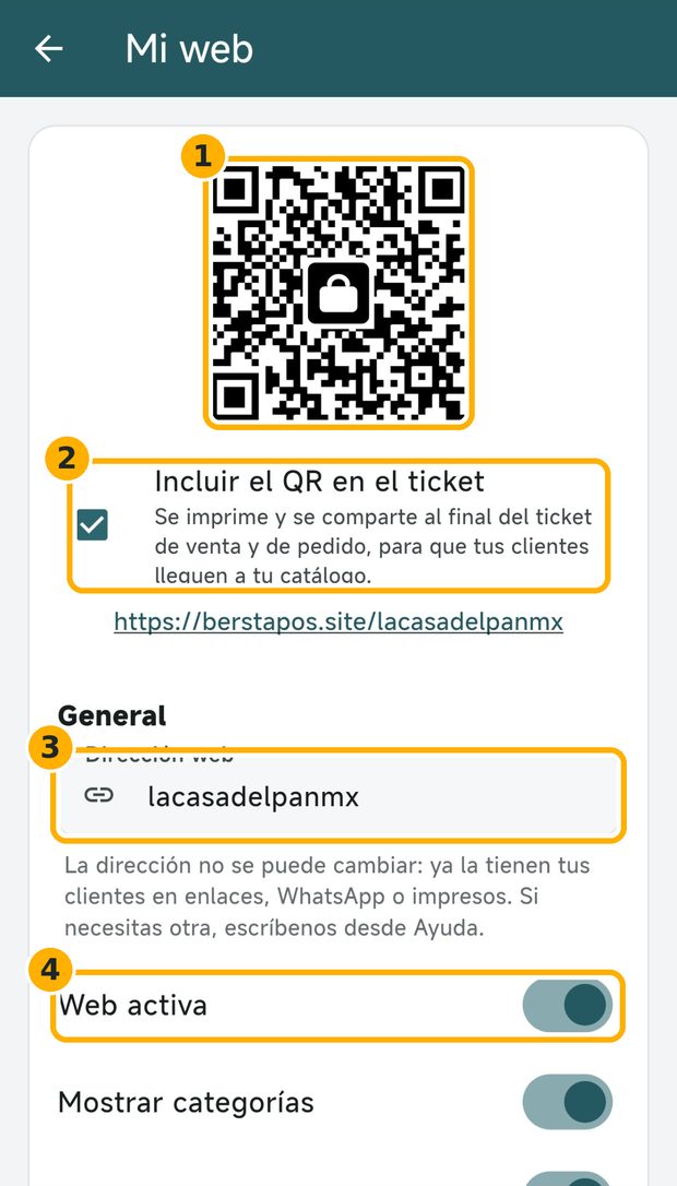 Paso 2: Revisa tu dirección y tu código QR