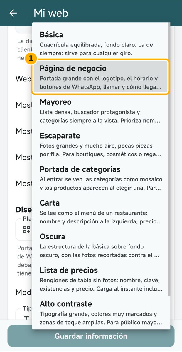 Paso 3: Elige cómo se ve