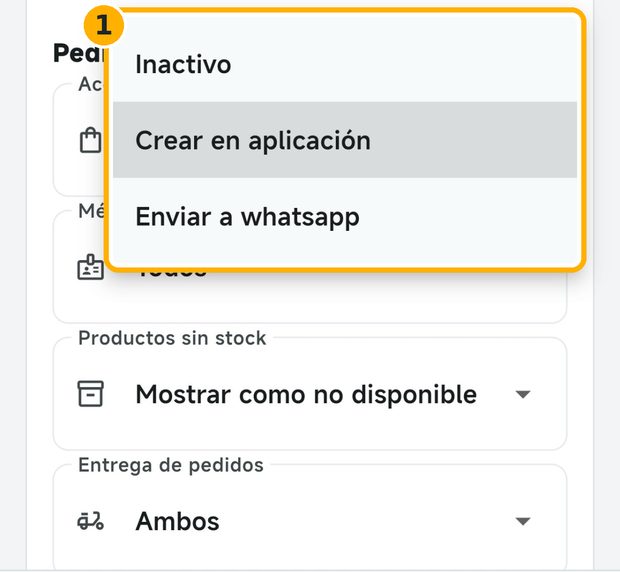 Paso 4: Decide qué pasa con los pedidos