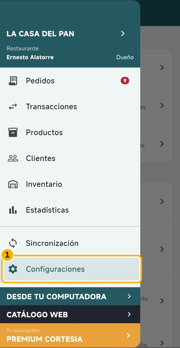 Paso 1: Entra a Configuraciones