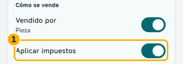 Paso 5: Activa el impuesto en tus productos