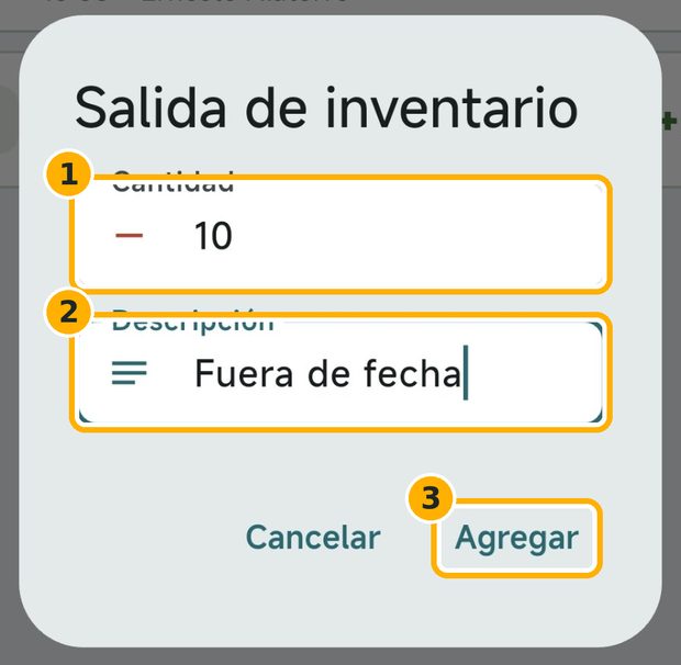 Paso 4: Registra una entrada o salida