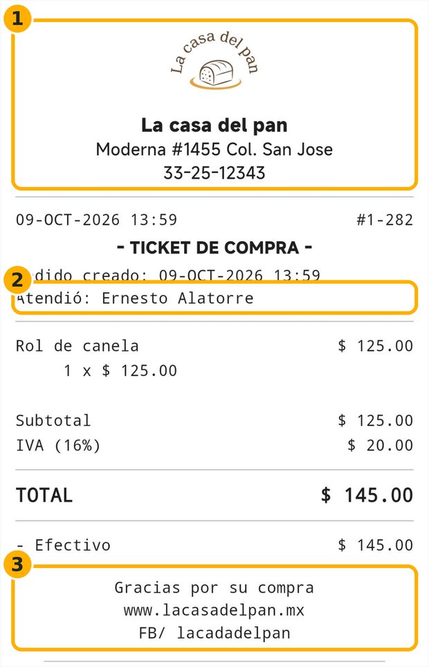 Paso 5: Así se ve tu ticket