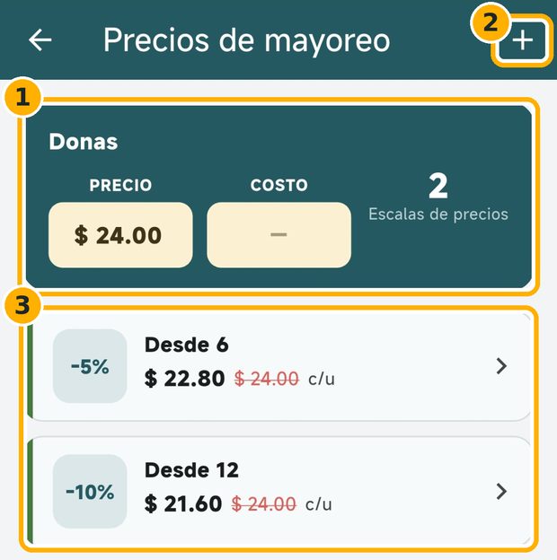 Paso 2: Revisa tus escalas de precios