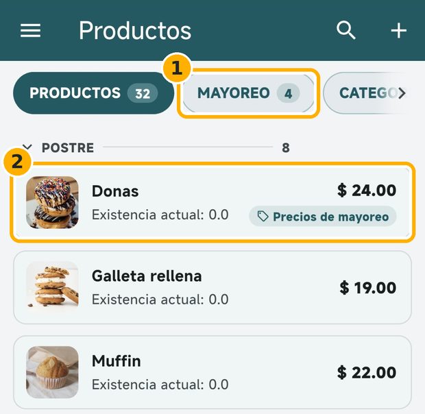 Paso 5: Identifica tus productos con mayoreo