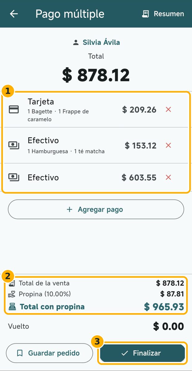 Paso 6: Finaliza la venta
