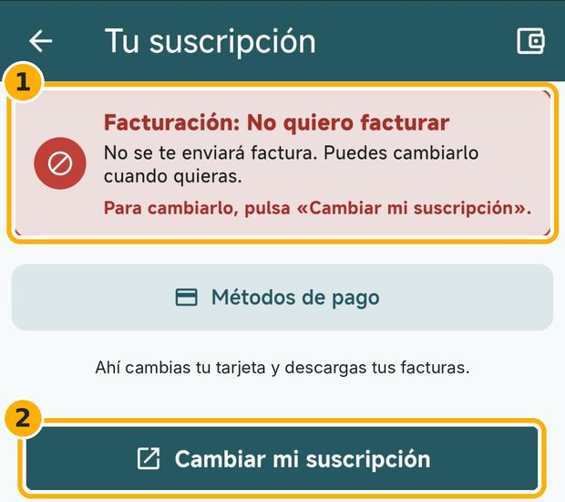 Paso 1: Abre Tu suscripción