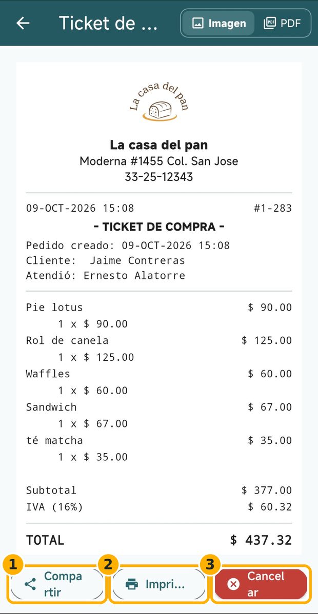 Paso 2: Revisa el ticket