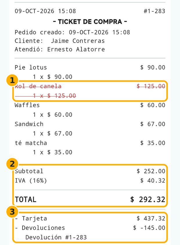 Paso 5: Revisa el ticket actualizado